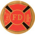 Full Color Mylar Insert - 2" Fire Department